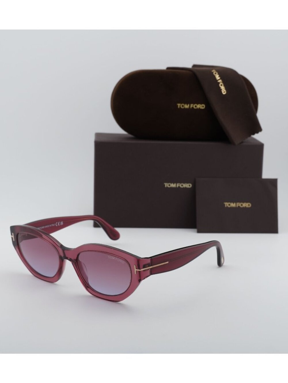 Tom Ford Penny FT1086 66Y Cat Eye Sunglasses – Pink